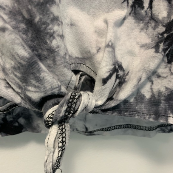 Shein Marble Tie Up Crop Top - Picture 4 of 4